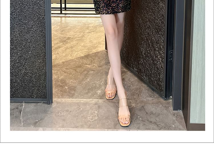 Cold-Shoulder Sequin Strappy Mini Sheath Dress