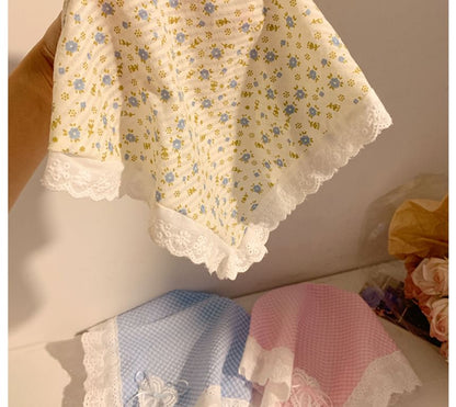 Spitzen-Bandana (verschiedene karierte Stirnband-Designs) Besatz