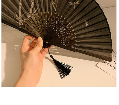 Designs) Print Bamboo Fan Foldable Hand (Various