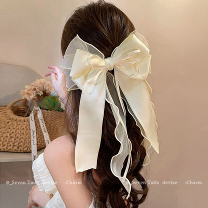 Clip Organza Hair Bow