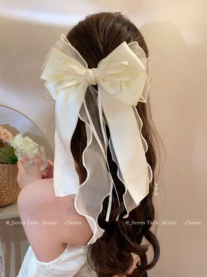 Clip Organza Hair Bow