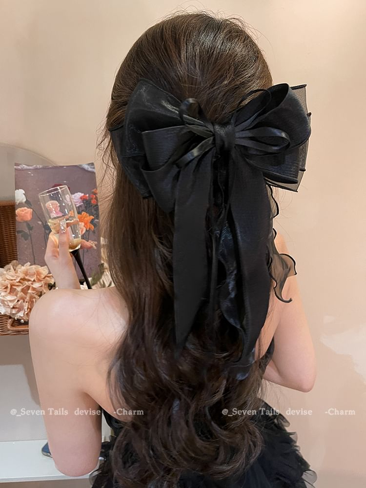 Clip Organza Hair Bow