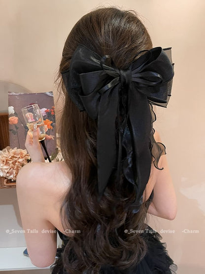 Clip Organza Hair Bow