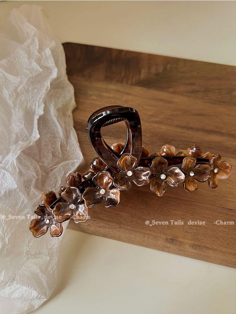 Blumenkralle Strass Haar