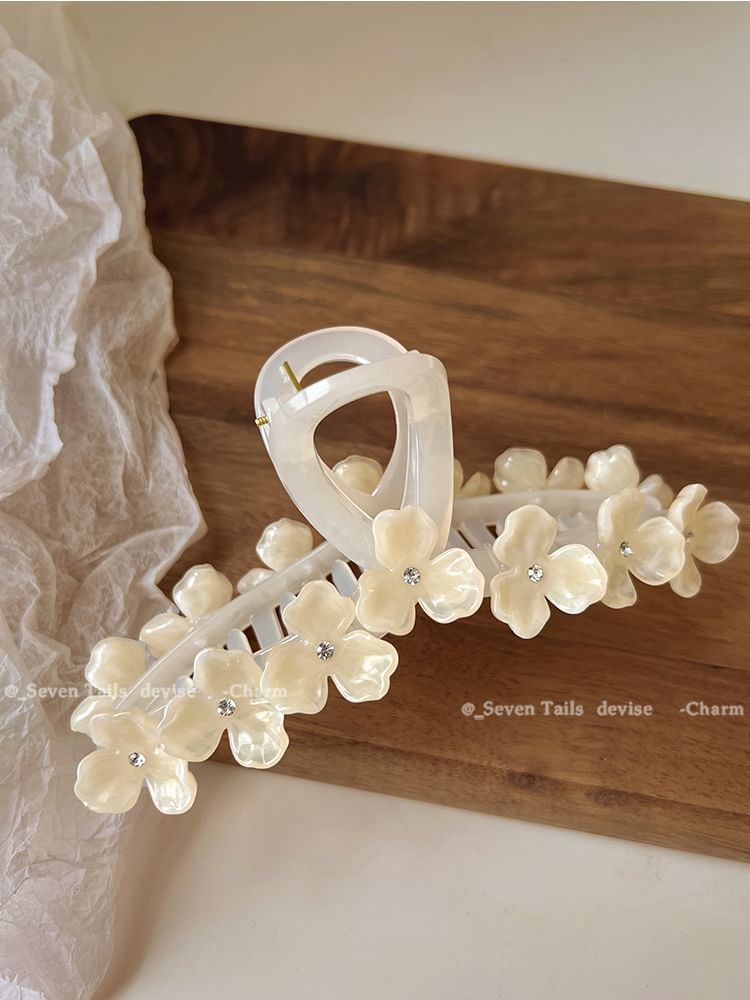 Blumenkralle Strass Haar