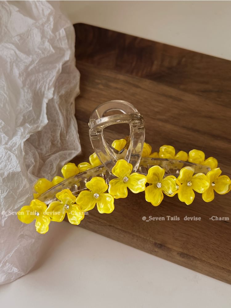 Blumenkralle Strass Haar