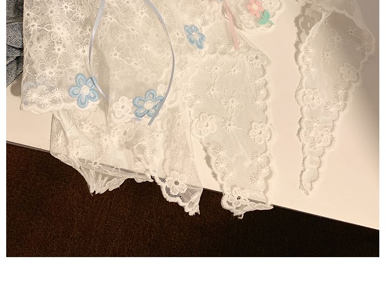 Bow Lace Headkerchief