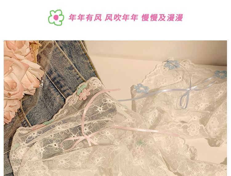 Bow Lace Headkerchief