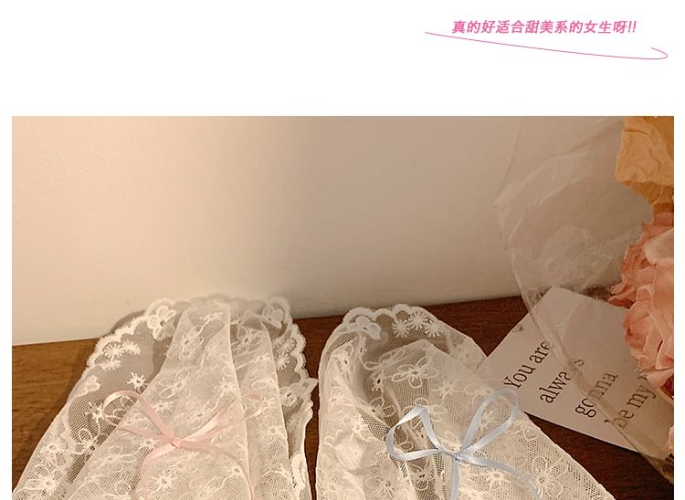 Bow Lace Headkerchief