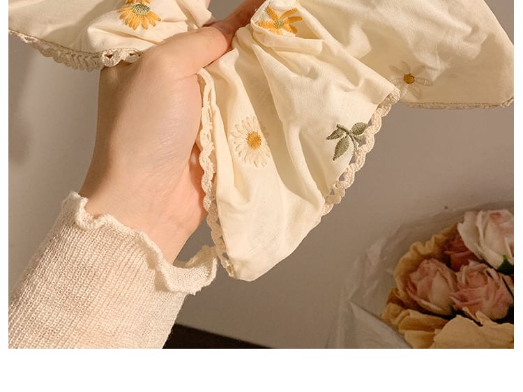 （バンダナ花柄刺繍シュシュ各種/デザイン）