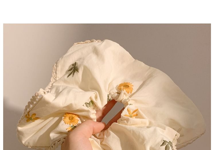 （バンダナ花柄刺繍シュシュ各種/デザイン）