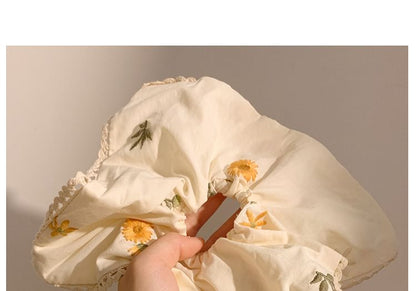 （バンダナ花柄刺繍シュシュ各種/デザイン）