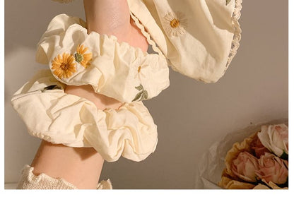 （バンダナ花柄刺繍シュシュ各種/デザイン）