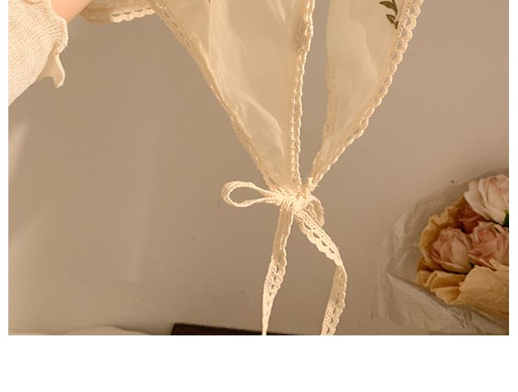 （バンダナ花柄刺繍シュシュ各種/デザイン）