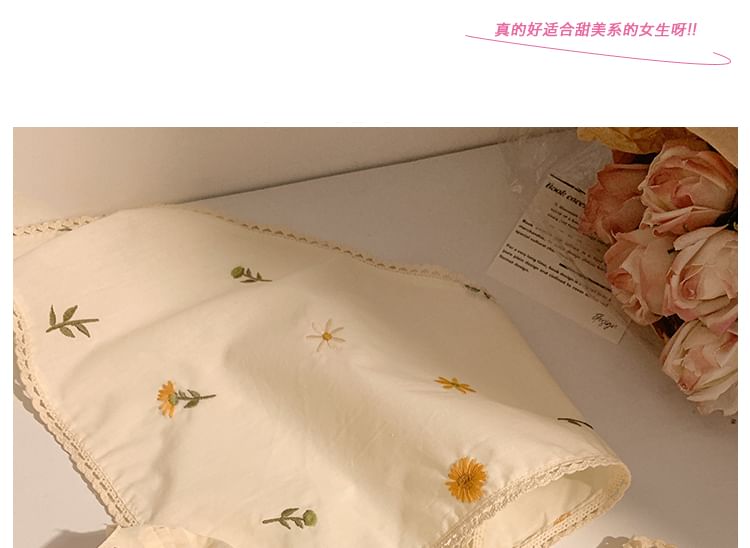 （バンダナ花柄刺繍シュシュ各種/デザイン）