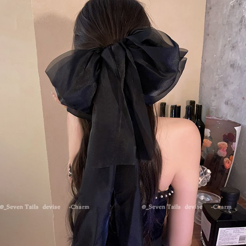 Clip Bow Hair Fabric