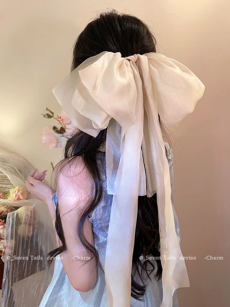 Clip Bow Hair Fabric