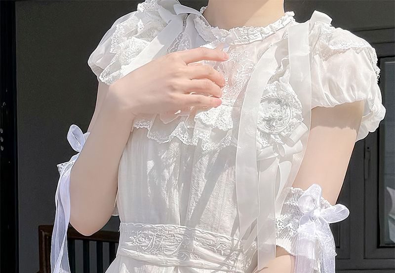 Lace Cuffs Wrist Ribbon