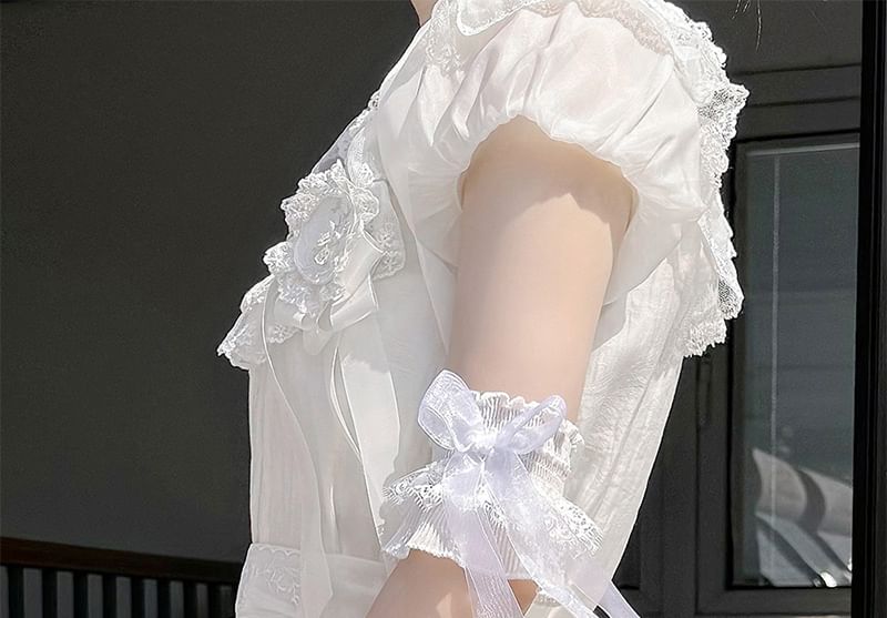 Lace Cuffs Wrist Ribbon