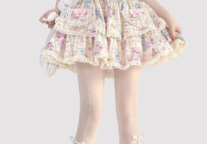 Akzentstrumpfhose mit Schleife, transparent