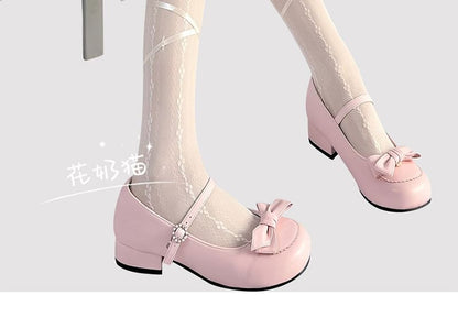 Akzentstrumpfhose mit Schleife, transparent