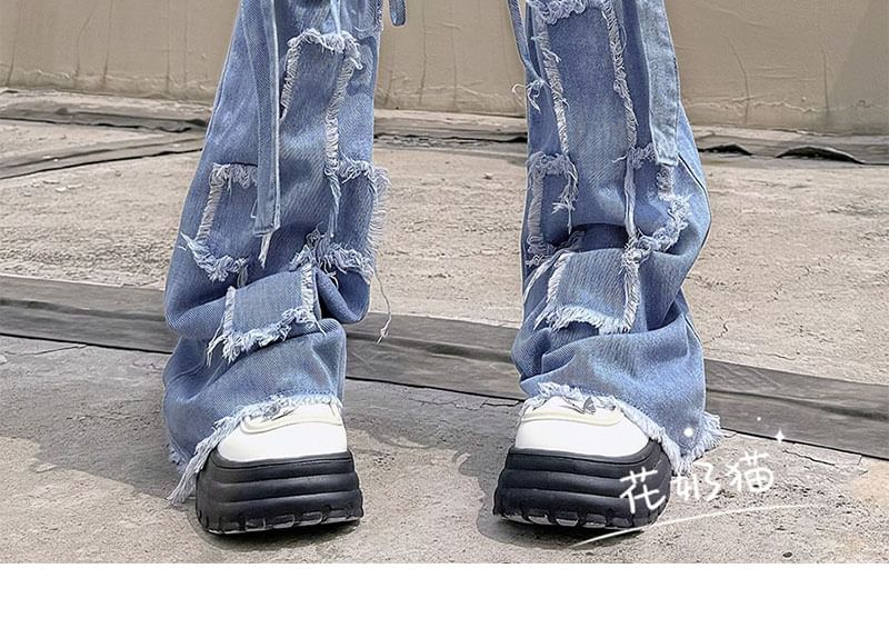 Beinwärmer aus Denim Washed