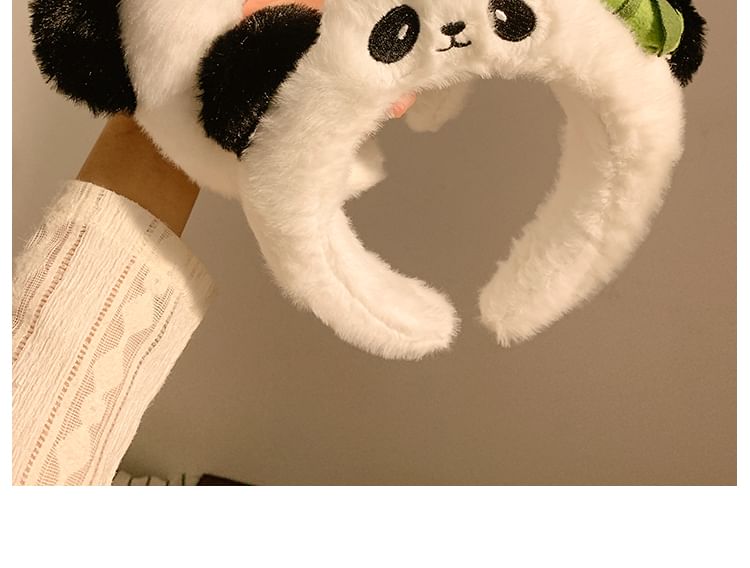 Fluffy Headband Panda