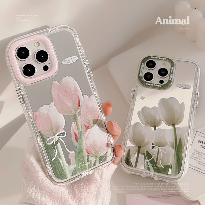 Case Phone Mirrored Tulip