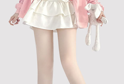 Applique Leg Warmers Star Knit Striped