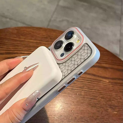 （互換性のある磁気電話ケース幾何学模様MagSafe）付き