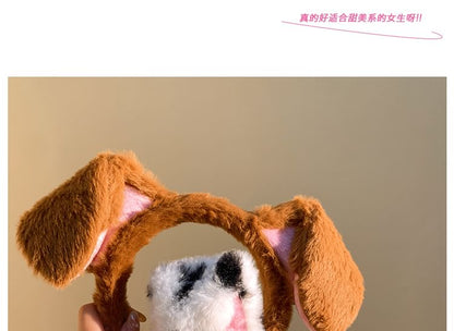 （様々なデザイン）シェニールフェイスイヤーヘッドバンドウォッシュアニマル