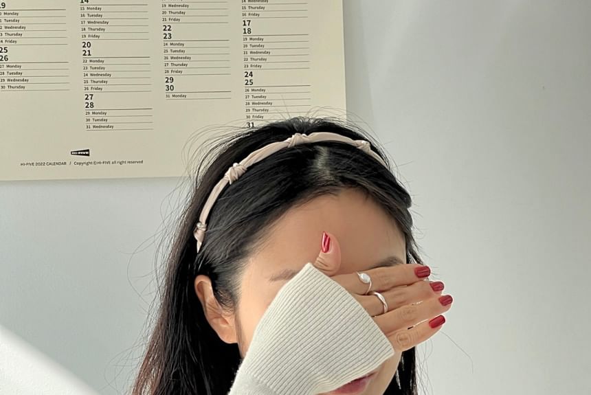 Headband Knot Faux Pearl