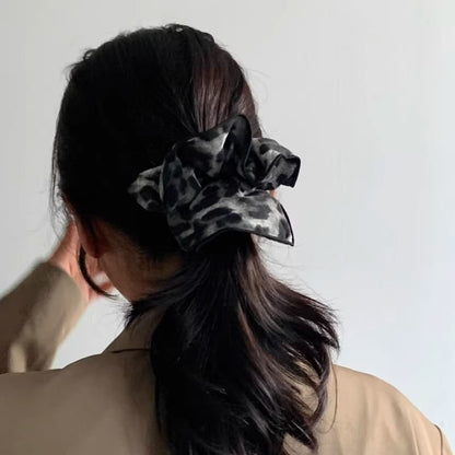 Leopard Hair Print Scrunchie