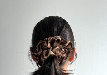 Leopard Hair Print Scrunchie