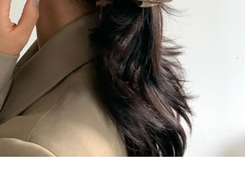 Leopard Hair Print Scrunchie