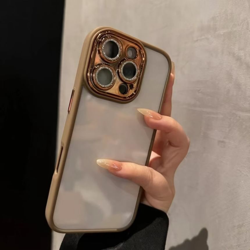 Glitter Lens Protection Phone Case - Compatible with iPhone