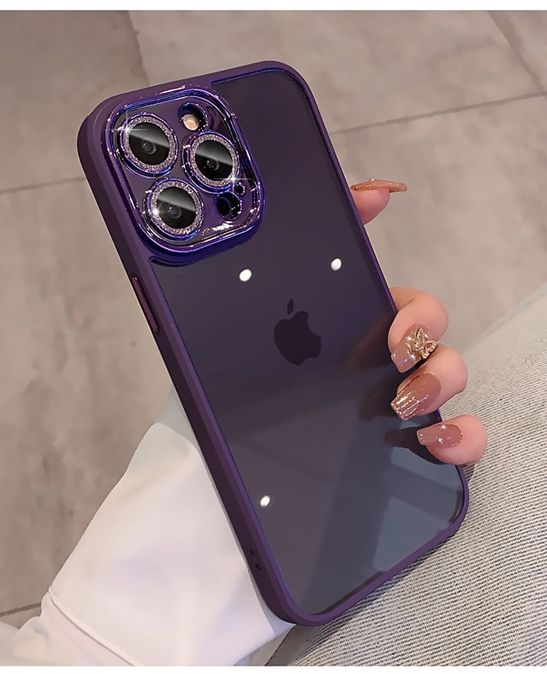 Glitter Lens Protection Phone Case - Compatible with iPhone