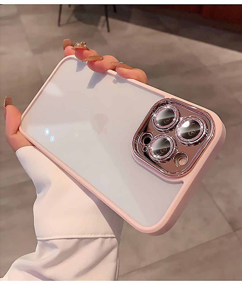 Glitter Lens Protection Phone Case - Compatible with iPhone