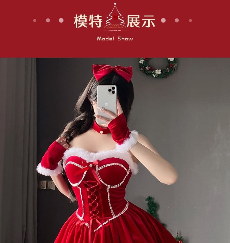 Christmas Girl Cosplay Costume Set