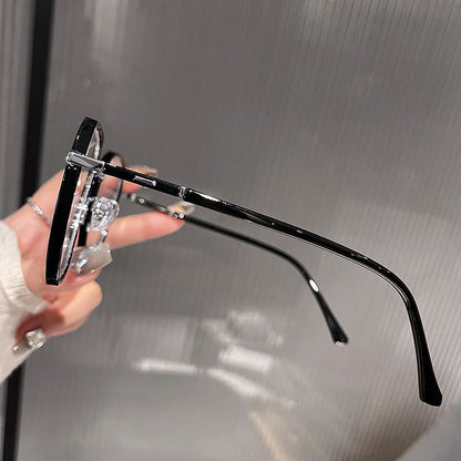 Metal Geometric Blue Light Glasses Blocking