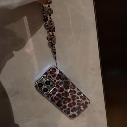 / Print Strap Leopard Set Case Phone