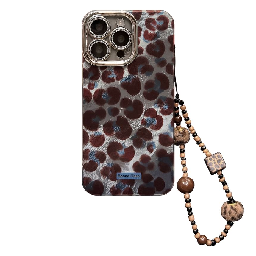 / Print Strap Leopard Set Case Phone