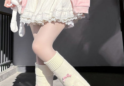 Warmers Bows Faux Pearl Leg