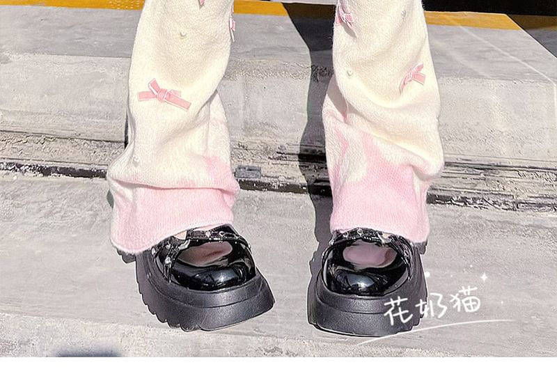 Warmers Bows Faux Pearl Leg