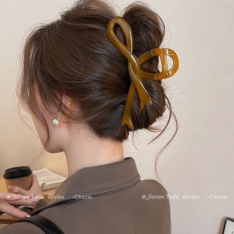 Bow Claw Hair Plain