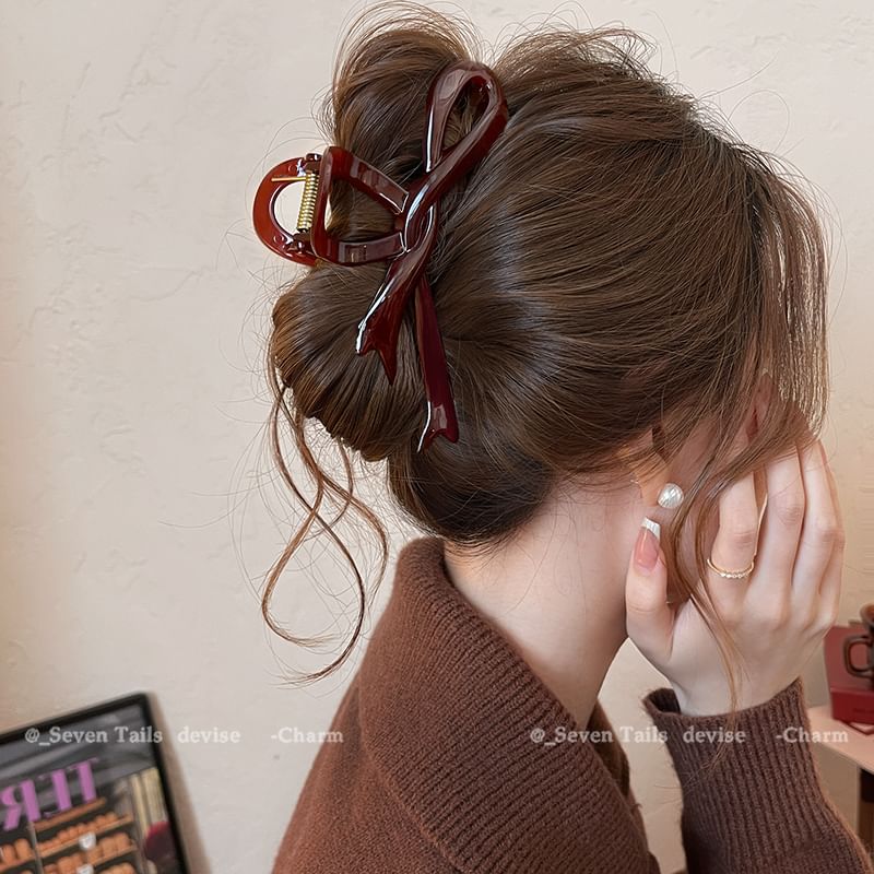 Bow Claw Hair Plain