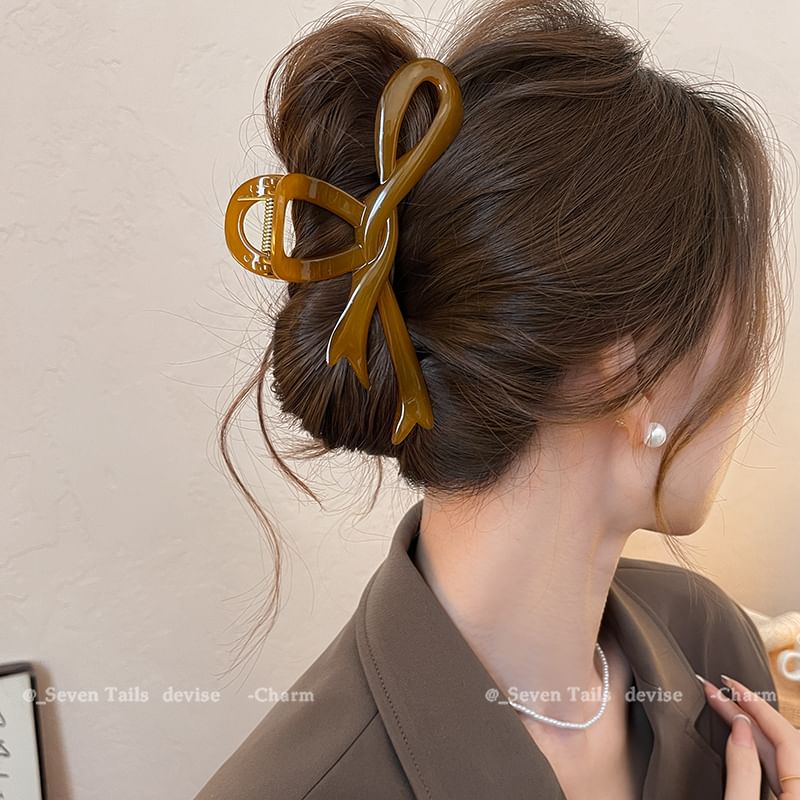 Bow Claw Hair Plain