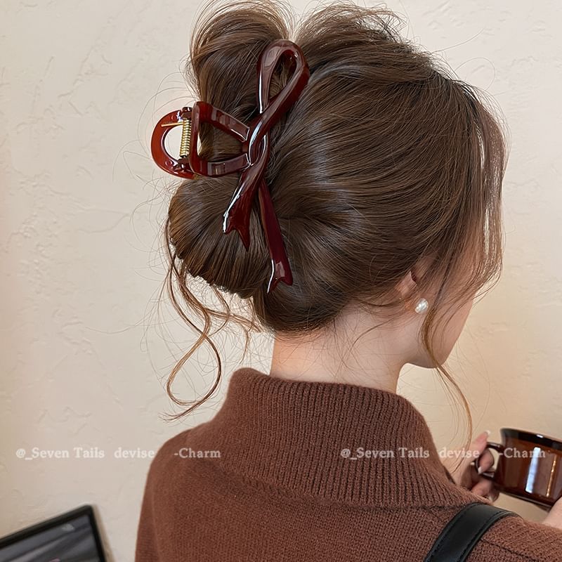 Bow Claw Hair Plain