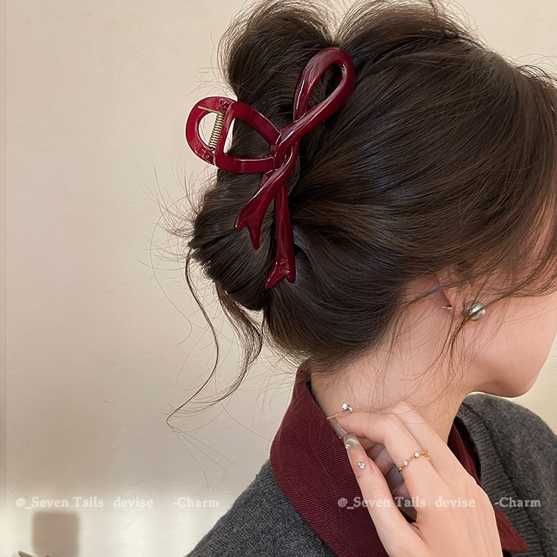 Bow Claw Hair Plain