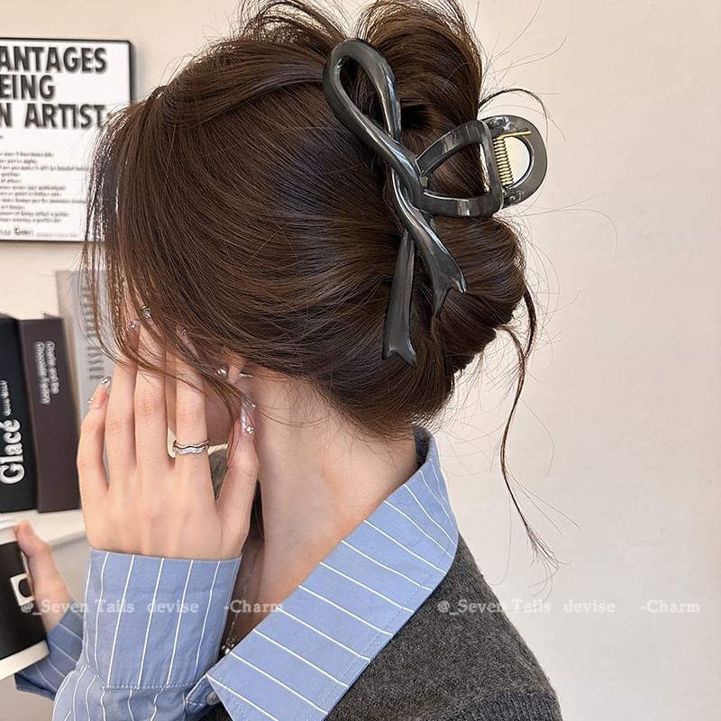 Bow Claw Hair Plain